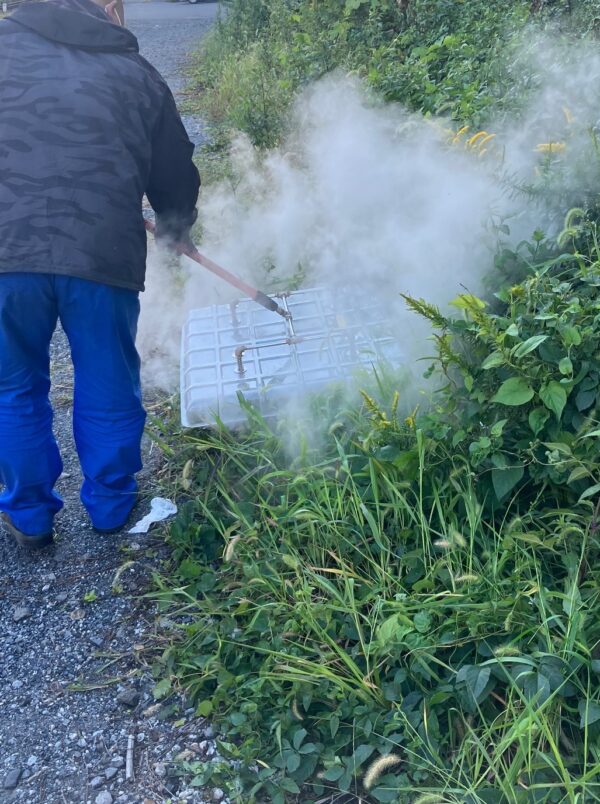 業務用100V+燃油式スチーム洗浄機（軽油）NK85XD　蒸気除草仕様