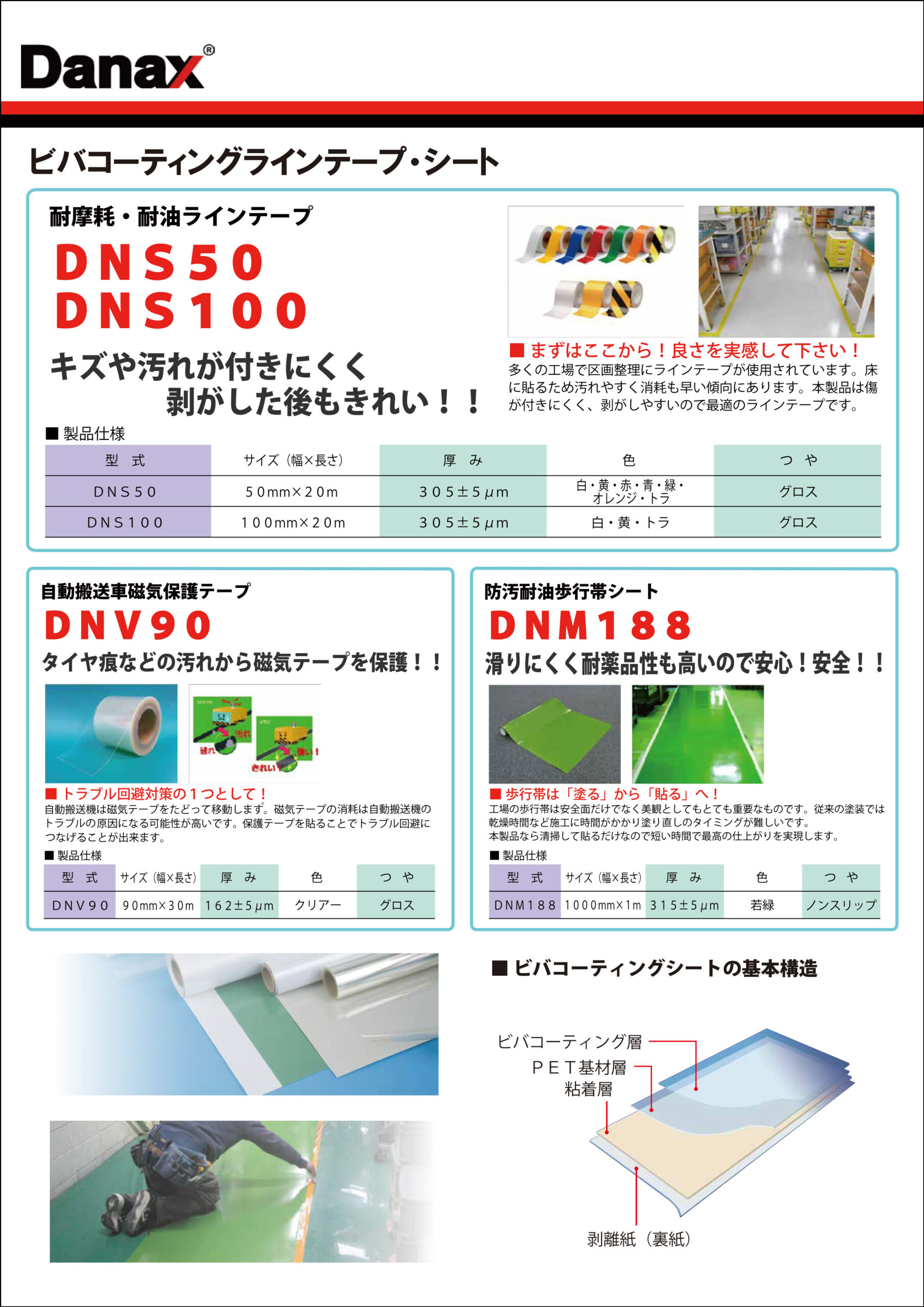 工業用保護シート・ラインテープカタログ